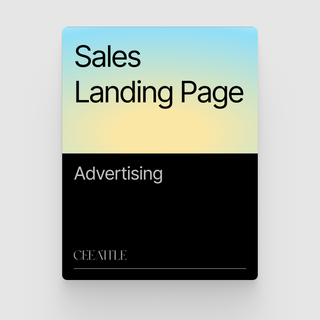 Sales Landing Page (Project Brief)