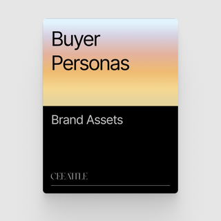 Buyer Personas (Project Brief)
