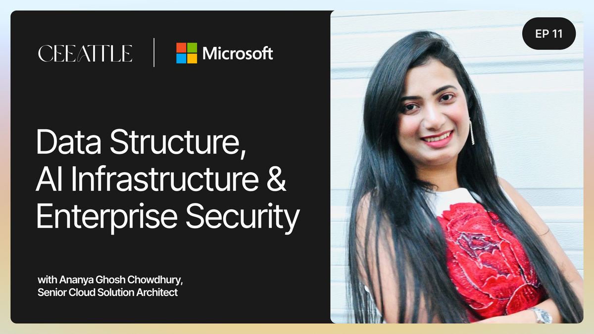 11. Microsoft's Senior Cloud Solution Architect Ananya Ghosh Chowdhury on Data, AI Infra, & Security
