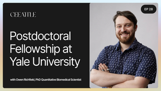28. Quantitative Biomedical Scientist Owen Richfield PhD on his Postdoctoral Fellowship at Yale