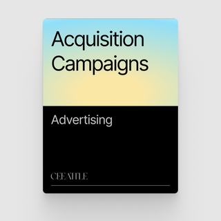 Acquisition Campaigns (Project Brief)