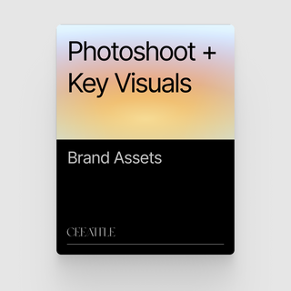 Photoshoot + Key Visuals (Project Brief)